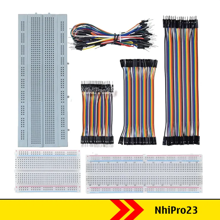Breadboard MB-102 GL-12 400/830/840 Lỗ (Board test cắm linh kiện, bo test, bảng mạch thử nghiệm )