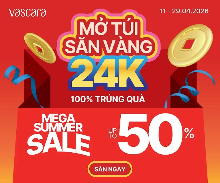 Mega Summer Sale Vascara – Giảm đến 50% + Túi Mù 249K
