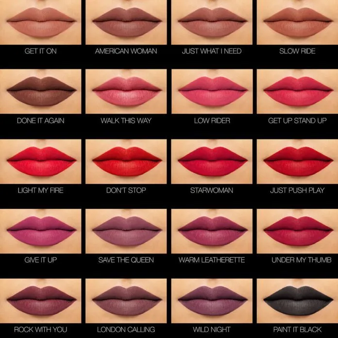 Bảng màu son Nars Powermatte Lip Pigment đa dạng