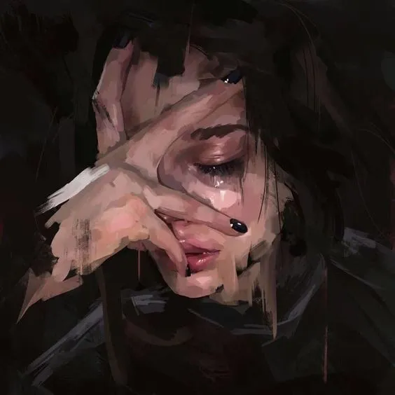 Hình ảnh buồn khóc thầm