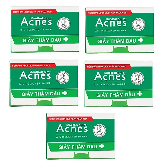 Giấy thấm dầu Acnes Oil Remover Paper cellulose 100 tờ kiểm soát nhờn ngăn mụn giá rẻ