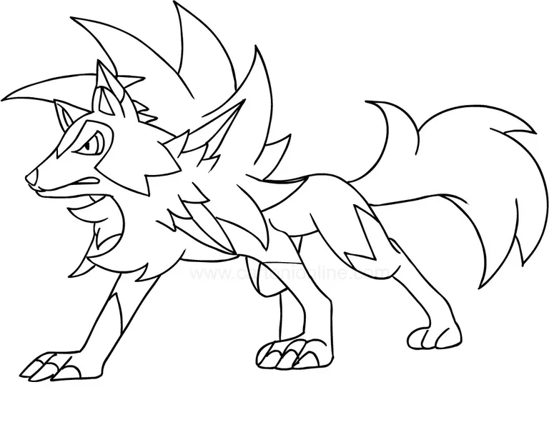 Hình ảnh Arcanine uy nghiêm và dễ tô