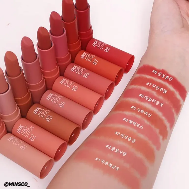 [HOT] Review chi tiết bộ sưu tập son Peripera Ink Airy Stick – mềm mịn, màu siêu xinh