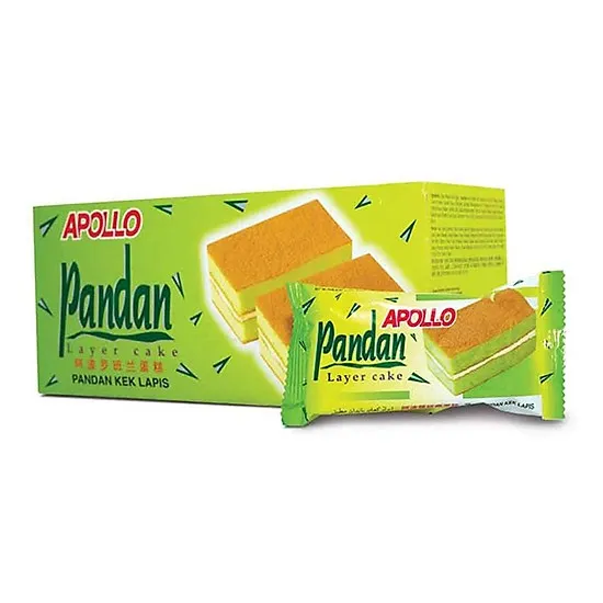 Bánh Bông Lan Mềm Apollo vị Lá Dứa