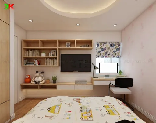 Kệ tivi phòng ngủ nhỏ gọn, hiện đại