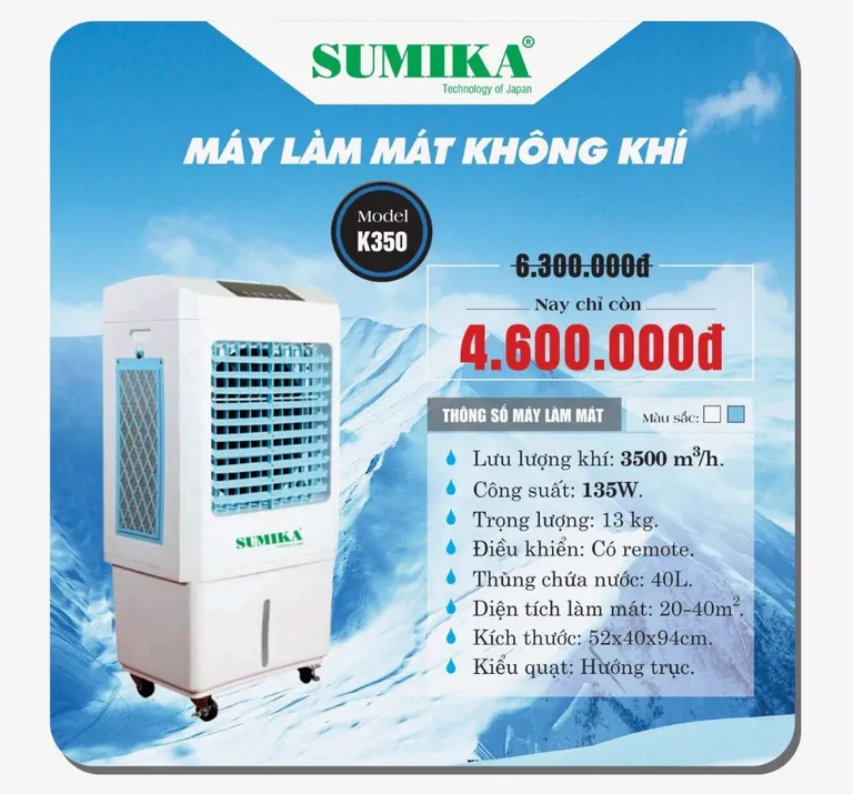 Sumika hoạt động an toàn, mát dịu