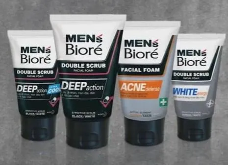 Sữa rửa mặt trị mụn cho nam Biore For Men