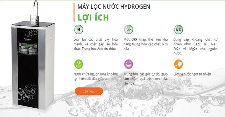 Đánh giá ưu nhược điểm của máy lọc nước Hydrogen