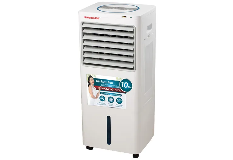 Quạt điều hòa hơi nước tính năng điều khiển từ xa hẹn giờ ion lọc không khí cổng USB đảo chiều gió