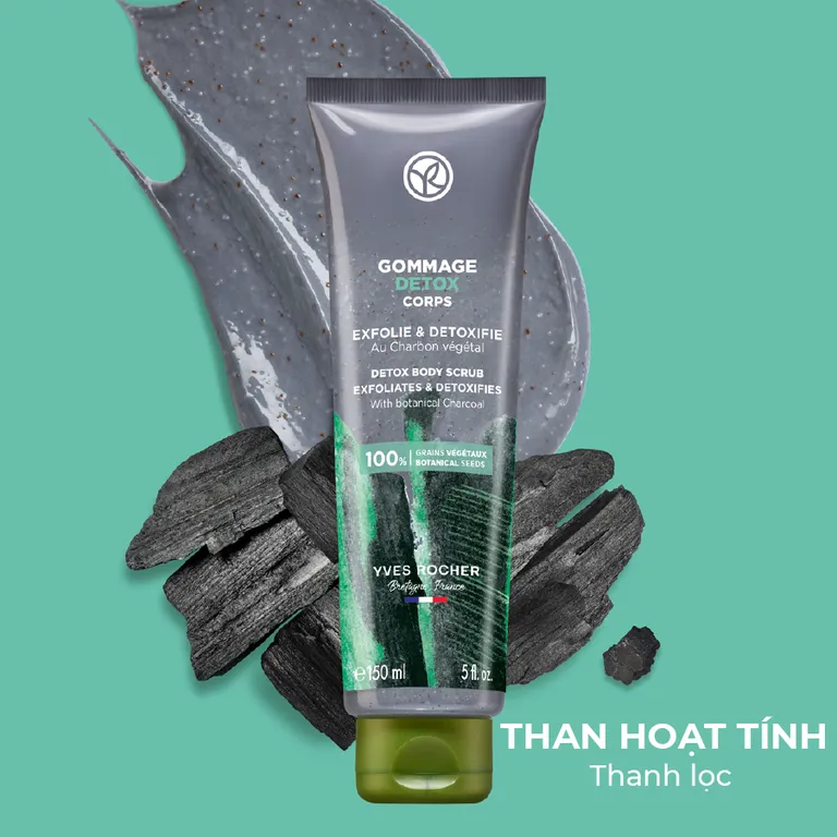 Tẩy tế bào chết cơ thể BOTANICAL CHARCOAL DETOX BODY SCRUB