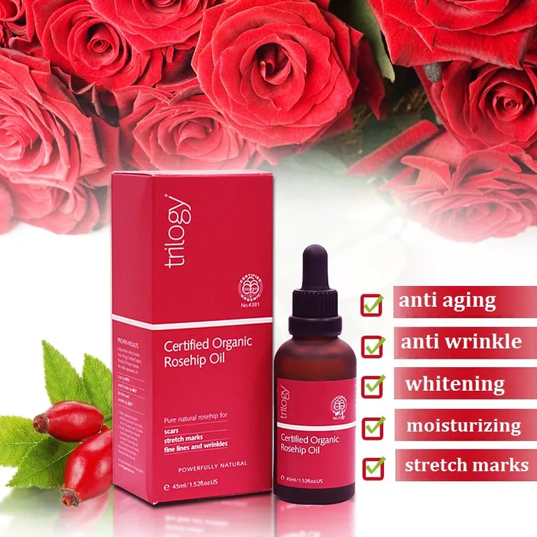 Review Trilogy Certified Organic Rosehip Oil – Cứu tinh da mụn