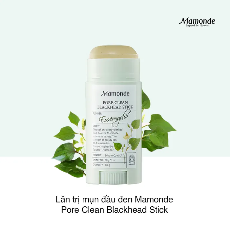 Thanh lăn trị mụn đầu đen Mamonde Pore Clean Stick