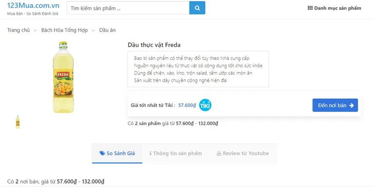 Mua dầu ăn Freda chính hãng giá tốt