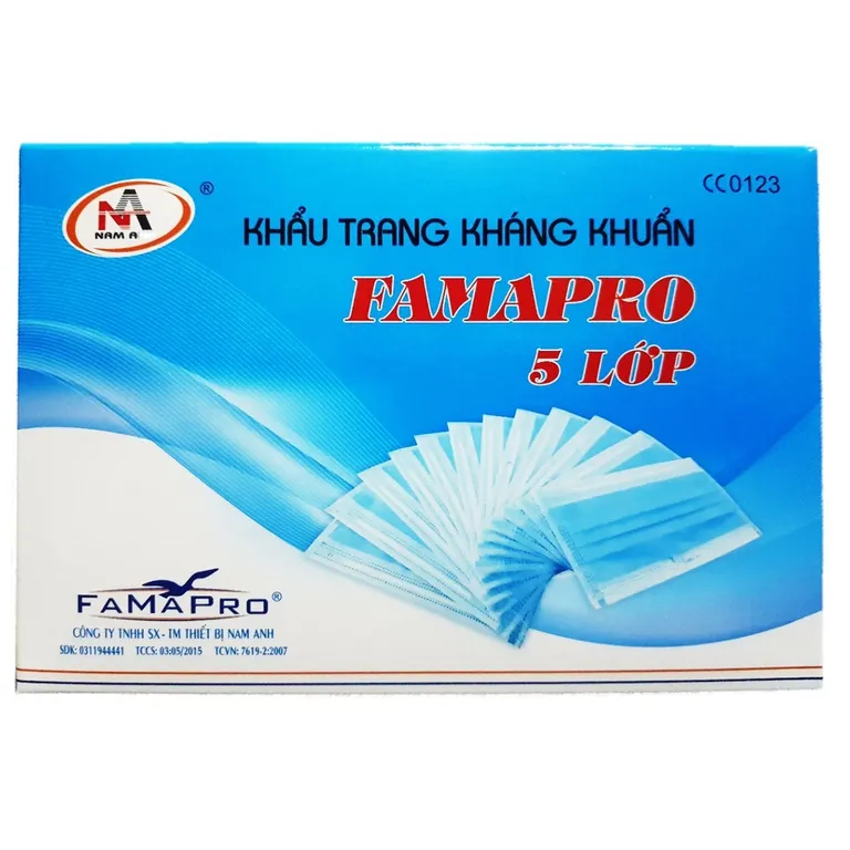 Khẩu trang Famapro 5 lớp kháng khuẩn