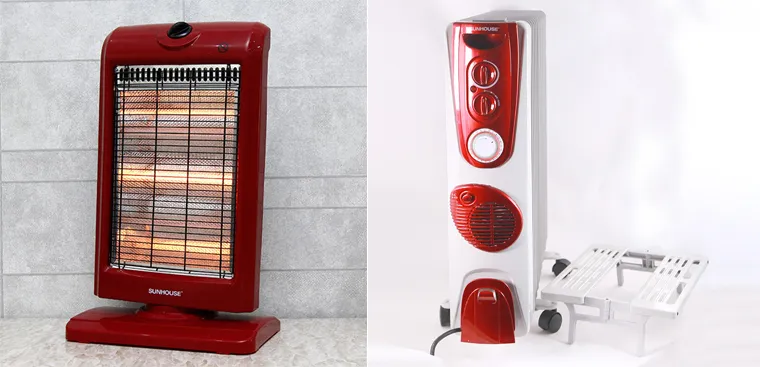 So sánh máy sưởi dầu và máy sưởi halogen