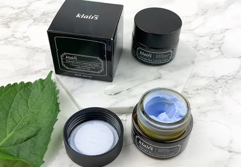 Review kem dưỡng ẩm da Klairs midnight blue calming cream