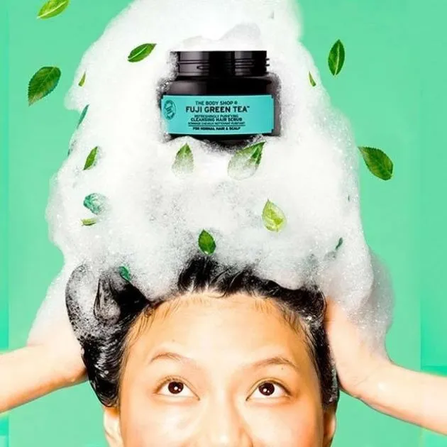 Fuji Green Tea Hair Scrub công dụng tẩy silicone cặn styler bã nhờn da đầu dầu kích thích tuần hoàn máu bạc hà