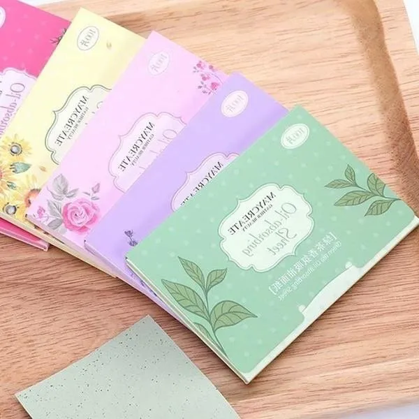 Giấy thấm dầu cellulose polymer hút sạch bã nhờn dầu thừa thông thoáng lỗ chân lông ngăn mụn