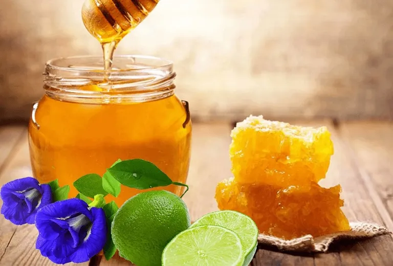 Cách giảm cân bằng trà hoa đậu biếc và chanh, mật ong