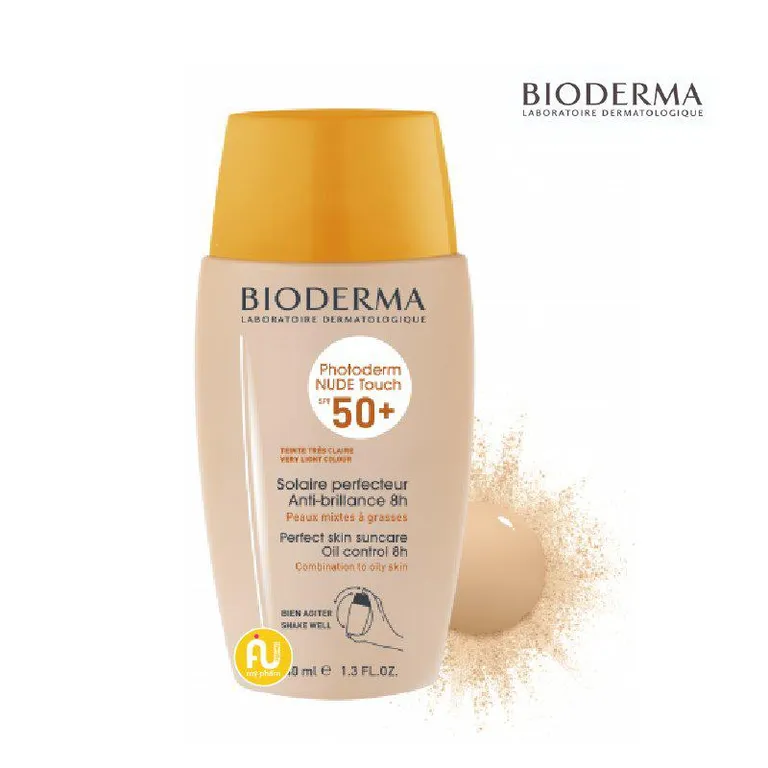 Kem chống nắng Bioderma Nude Touch dưỡng ẩm và kiềm dầu