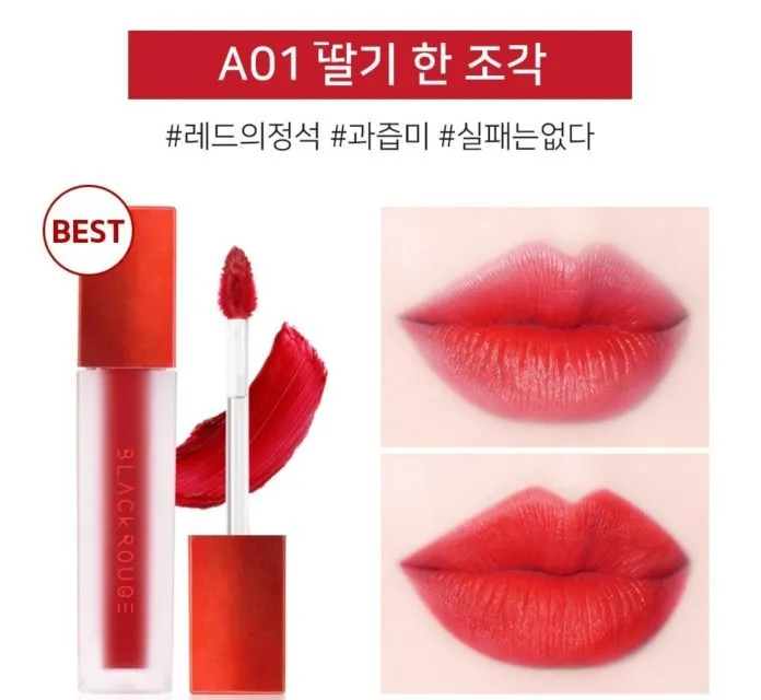Son Black Rouge A01 Strawberry Red