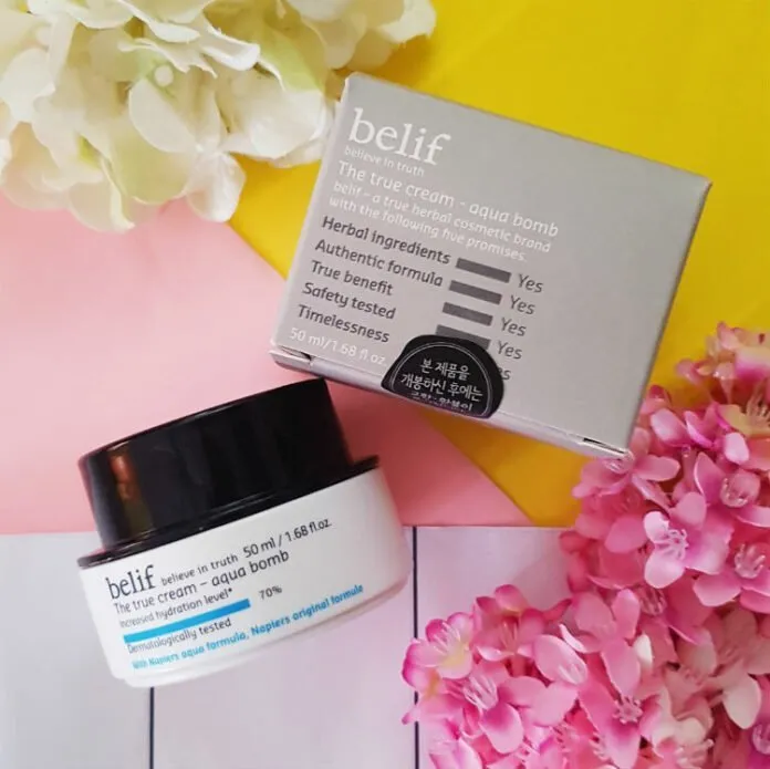 Sốt sình sịch kem dưỡng ẩm Belif The True Cream Aqua Bomb