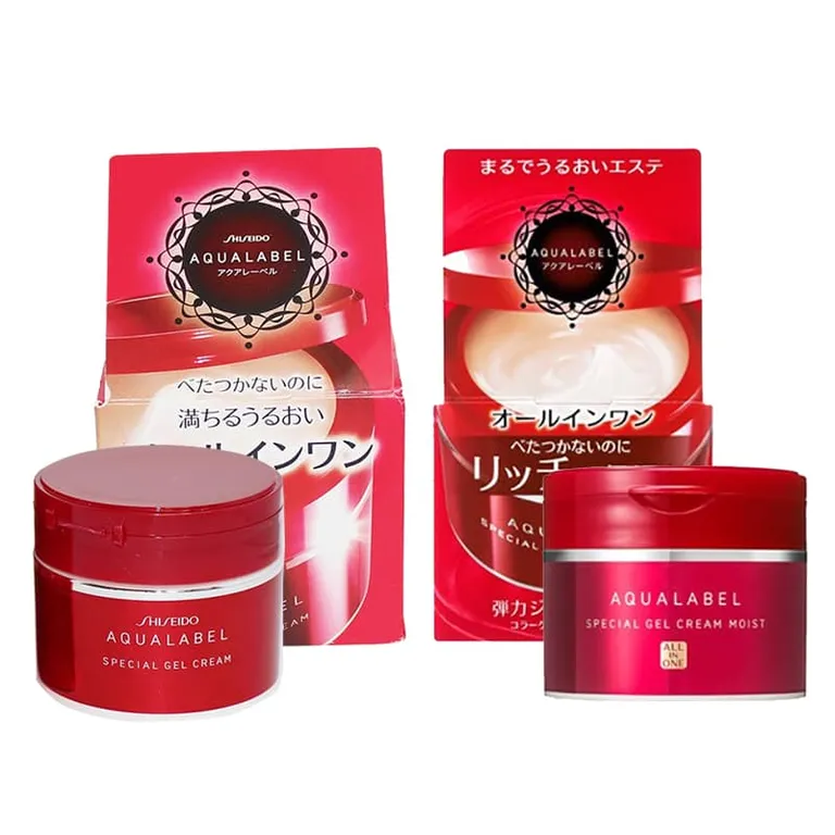 Thiết kế bao bì của kem dưỡng Shiseido Aqualabel