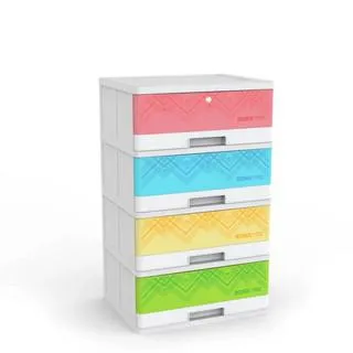 Tủ nhựa Duy Tân RONA có khóa (4 ngăn)