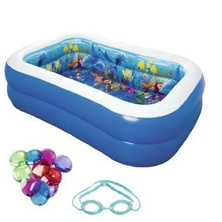 Bể phao 3D hình chữ nhật