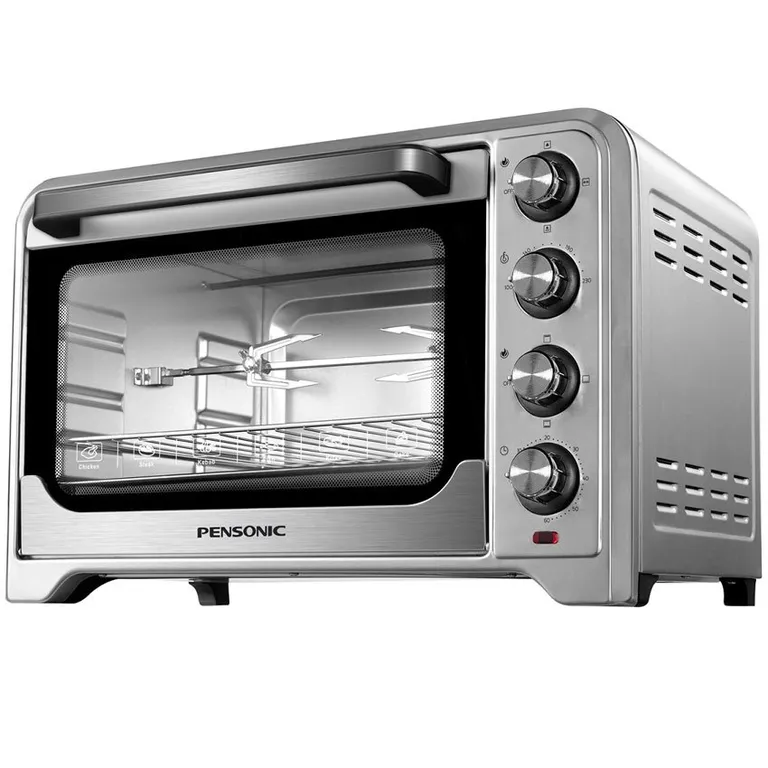 Lò nướng Pensonic với các núm vặn điều khiển cơ học