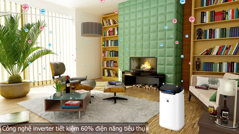 Máy lọc không khí Sharp FP-J40E-W phù hợp cho không gian 25-30m²