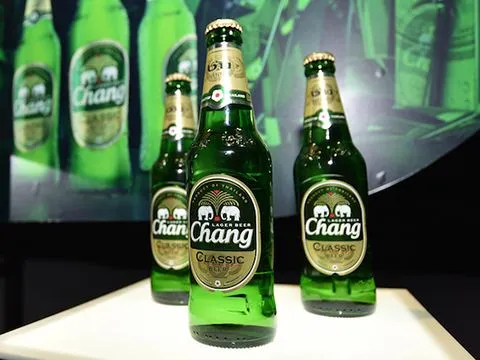 Logo hai chú voi đặc trưng của Bia Chang