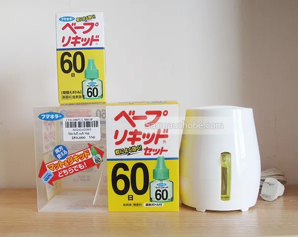 Máy đuổi muỗi Vape Nhật Bản dùng pin tiện lợi