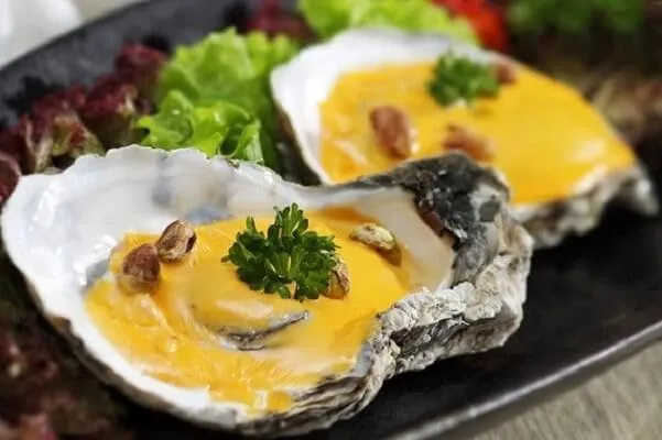 Hàu nướng phô mai béo ngậy bằng nồi chiên không dầu