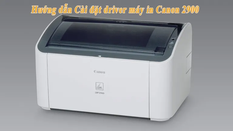 Giao diện cài đặt driver máy in Canon 2900