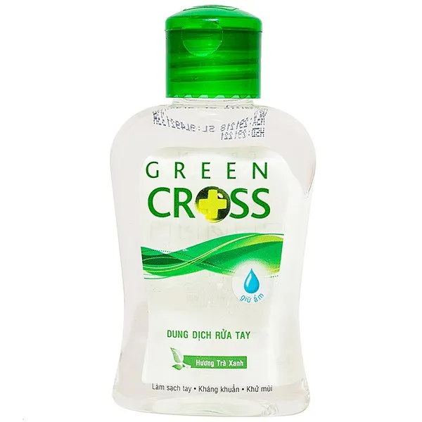 chai gel rửa tay Green Cross hương trà xanh 250ml