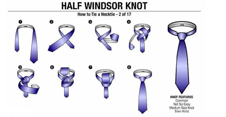 Kiểu thắt cà vạt Half Windsor