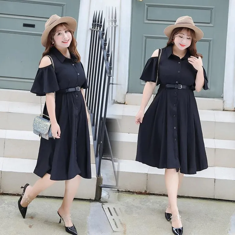 Váy thắt eo cho người mập bụng