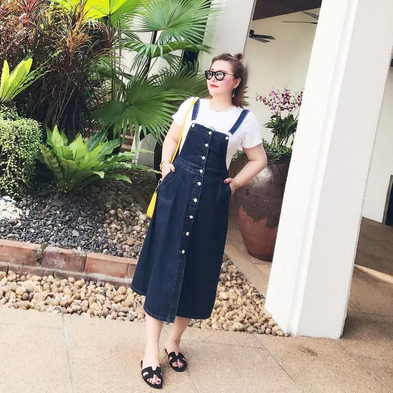 Chia sẻ chị em biết các cách phối đồ cho người mập bụng